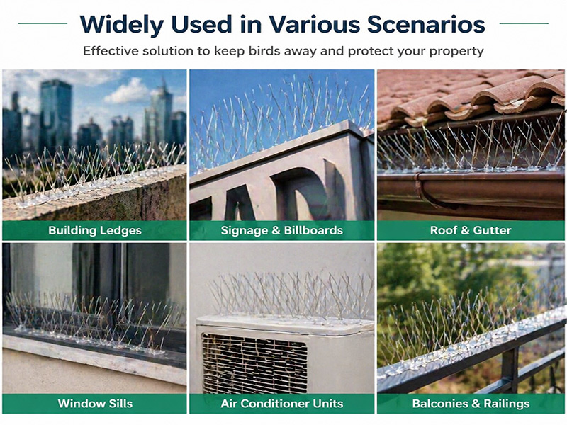 Custom Bird Spikes Anti Pigeon – Durable & Hum
