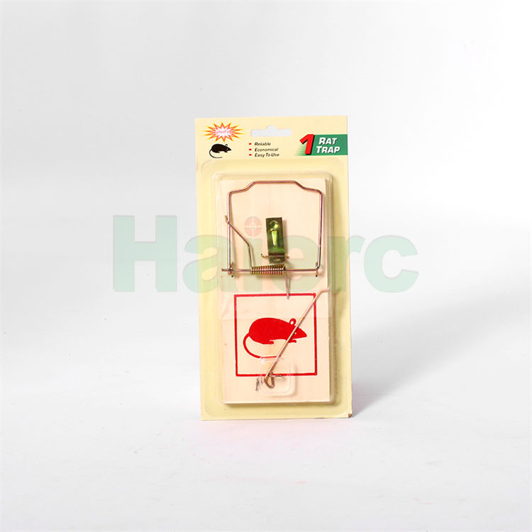 Haierc Reusable Wooden Rat Snap Trap Quick Rodent Killer Spring Mouse Trap HC2217BM-3