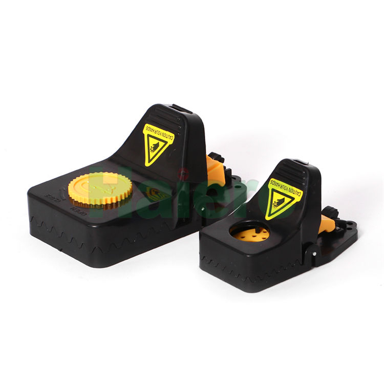 Haierc Reusable Black Plastic Mice Mouse Trap Rodent Catcher Mouse Trap HC2229-2